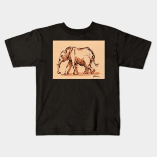 Gentle Giant: Elephant Watercolor Painting #18 Kids T-Shirt